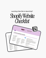 Notion E-Commerce Checklist